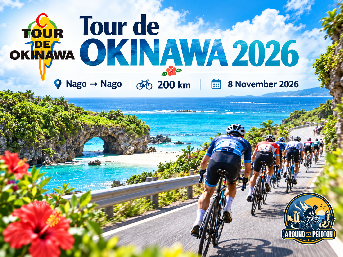 Tour de Okinawa 2026 – Nago → Nago · 200 km · 8 November 2026 | Route Through the Lost Kingdoms and Forests of Northern Okinawa
