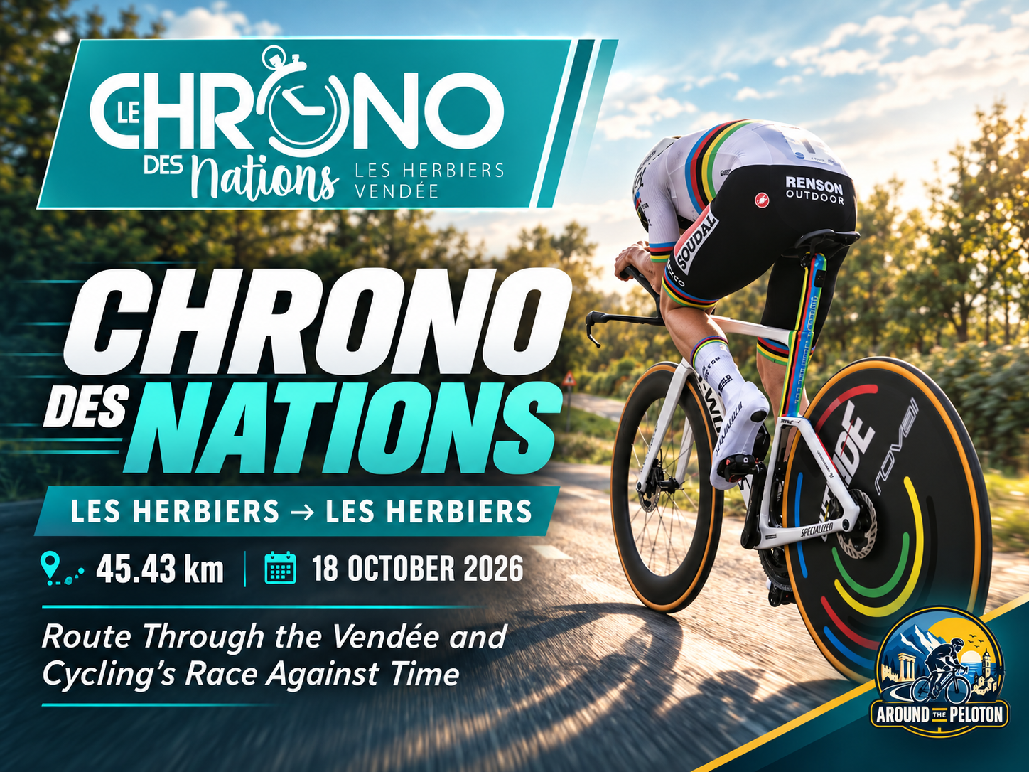 Chrono des Nations 2026 – Les Herbiers → Les Herbiers · 45.43 km · 18 October 2026 | Route Through the Vendée and Cycling’s Race Against Time
